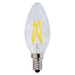 Optonica filament E14 C35 LED izzó 4W 400lm 4500K nappali fehér 300° 1471
