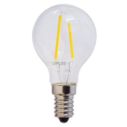 Optonica filament E14 G45 LED izzó 2W 200lm 6000K hideg fehér 300° 1474