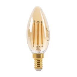 Optonica filament E14 C35 LED izzó 4W 400lm 2500K meleg fehér 300° 1490