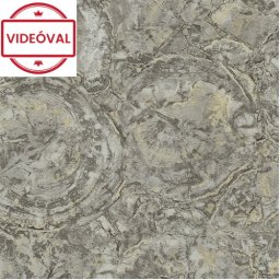Carrara Best olasz luxus szürke-arany-fekete félbe vágott kőzet hatású tapéta 85617