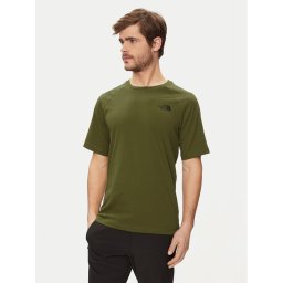 The North Face Póló NF0A87NU Zöld Regular Fit