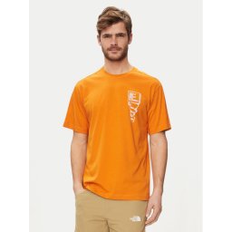 The North Face Póló NF0A87FF Narancssárga Regular Fit