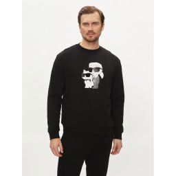 KARL LAGERFELD Pulóver 705063 542941 Fekete Regular Fit