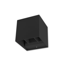 MasterLED Kira 6 W-os fekete fali lámpa, 4000K (K)