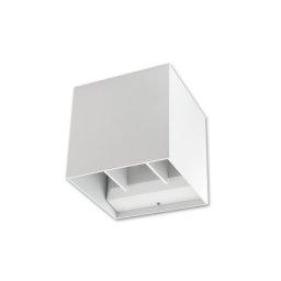 MasterLED Kira 6 W-os fehér szögletes fali lámpa, 4000K (K)