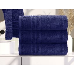 Törölköző Comfort 70 x 140 cm sötétkék, 100% pamut