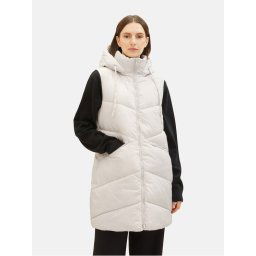 Tom Tailor Mellény 1037562 Ekru Regular Fit