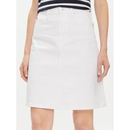 Tommy Hilfiger Farmer szoknya WW0WW41341 Fehér Regular Fit