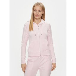 Juicy Couture Pulóver Robertson JCAP176 Rózsaszín Slim Fit