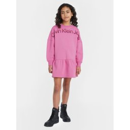Calvin Klein Jeans Kötött ruha Hero Logo IG0IG02227 Rózsaszín Regular Fit