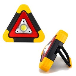 Elakadásjelző háromszög - lámpa, USB, Power bank