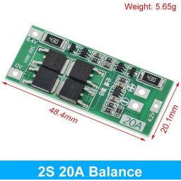 Bms 2s 7,4v 20a Ballanced Version Li-ion Akkupakkhoz (5374)