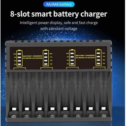 Smart Akkumulátor Töltő 8x Aa Vagy Aaa 1,2v Ni-mh/ni-cd (5375)