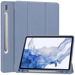 LEATHER Flip tok Samsung Galaxy Tab S9 készülékhez sötétkék