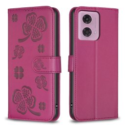 ART C LOVE R pénztárcahuzat Motorola Moto G04 / G24 / G24 Power bordóhoz