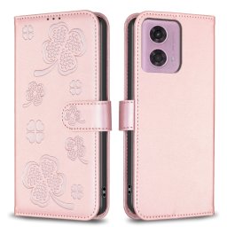 ART C LOVE R pénztárca tok Motorola Moto G04 / G24 / G24 Powerhez világos rózsaszín