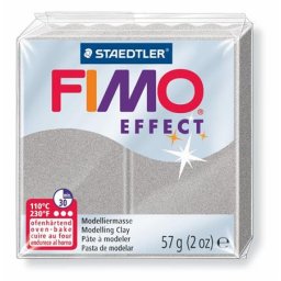 FIMO Gyurma, 57 g, égethető, FIMO "Effect", ezüst