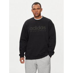adidas Pulóver ALL SZN Fleece Graphic IW1190 Fekete Regular Fit