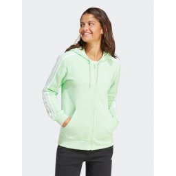 adidas Pulóver Essentials 3-Stripes IR6077 Zöld Regular Fit