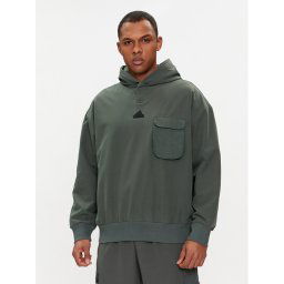 adidas Pulóver City Escape IR5182 Zöld Loose Fit