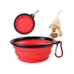 Összehajtható szilikon tál kutya utazáshoz 0,4 l