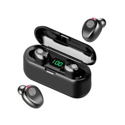 Vezeték nélküli Bluetooth fejhallgató F9 powerbankkal - hosszú üzemidő, töltési lehetőség