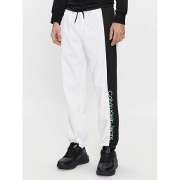 Calvin Klein Jeans Melegítő alsó J30J324052 Fehér Regular Fit