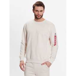 Alpha Industries Pulóver USN Blood Chit 136300 Ekru Regular Fit