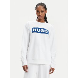Hugo Pulóver Classic 50515817 Fehér Relaxed Fit