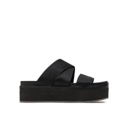 Calvin Klein Jeans Papucs Flatform Sandal Webbing In Mr YW0YW01361 Fekete
