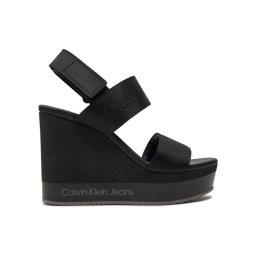 Calvin Klein Jeans Szandál Wedge Sandal Webbing In Mr YW0YW01360 Fekete