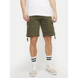 Jack&Jones Szövet rövidnadrág Cole 12253122 Zöld Loose Fit
