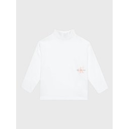 Calvin Klein Jeans Blúz Monogram Off Placed IG0IG01791 Fehér Relaxed Fit