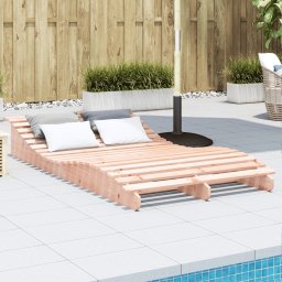 vidaXL tömör duglászfa napozóágy 205 x 110 x 31,5 cm