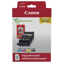 Canon CLI-526 (4540B019) - eredeti patron, black + color (fekete + színes)