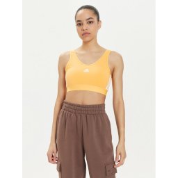 adidas Felső Essentials 3-Stripes IR6110 Sárga Slim Fit