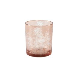 CENAR PINK rózsaszín üveg gyertyatartó