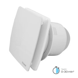 Commel elszívó ventilátor 100 mm, időzítővel, záró lamellával, golyóscsapágyas 12 W, 95 m?/h , 34 dB