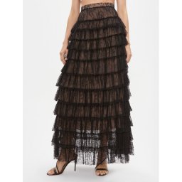 TWINSET Maxi szoknya 232TT2072 Fekete Regular Fit