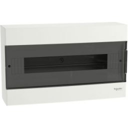 EASY9 EU Kiselosztó, füstszínű ajtó, falon kívüli, 1x18 modul, PEN EZ9EUC118