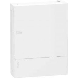 RESI9 MP Kiselosztó, teli ajtó, falon kívüli, 2x12 modul, PEN sín, fehér MIP12212