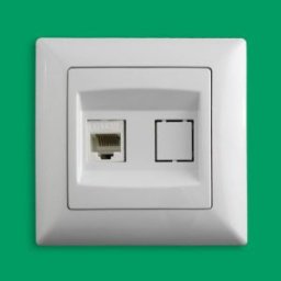 VISAGE RJ45 adatcsatlakozó IP20 Fehér