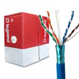 LEGRAND fali kábel réz Cat6 árnyékolt (F/UTP) 4 érpár (AWG23) LSZH (LSOH) kék LCS3
