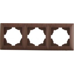 VISAGE Hármas keret Vízszintes IP20 Wenge