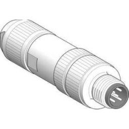 Connector Shielded Male , M12 Spring-Cag
