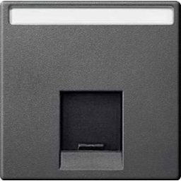 Merten Fedlap, 1Xrj45 Aljzathoz, System-M, Antracit MTN465814