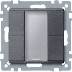 Merten-KNX 2-es nyomógomb , SystemM, antracit MTN627614
