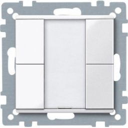 Merten-KNX 2-es nyomógomb , SystemM, aktiv fehér MTN617225