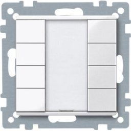 Merten-KNX 4-es nyomógomb , SystemM, aktiv fehér MTN617425