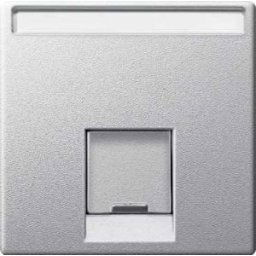 Merten Fedlap, 1Xrj45 Aljzathoz, System-M, Alumínium MTN465860